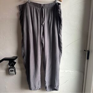 Johnny Was Pete & Greta 3X Boho Relaxed Leg Cupra Lounge Pants Lightweight Gray